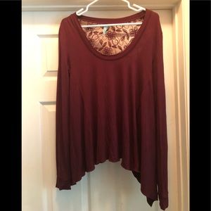 Guess by Marciano Long sleeve Lace Back blouse